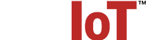 EMIoT Logo | White & Red Version